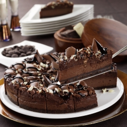 Chocolate truffled cheesecake