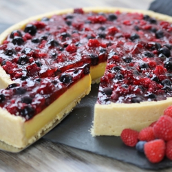 Passion berry tart