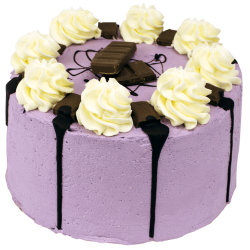 Purple Milka Crunch Layer Cake