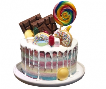 Tony's Rainbow Drip Cake