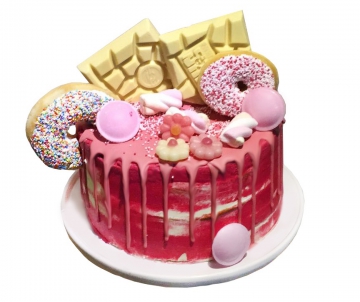 Tony's Pink Fantasy Drip Cake