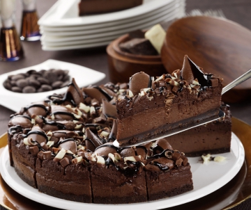 Chocolate truffled cheesecake