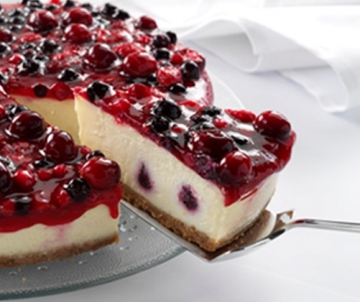 Winterberry cheesecake
