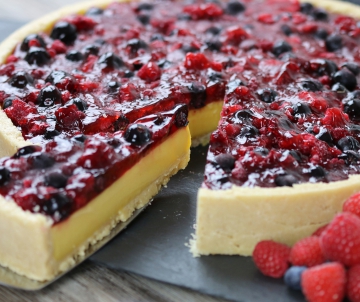 Passion berry tart