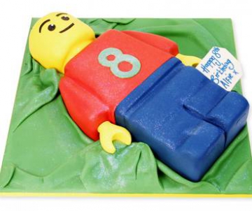 Lego man taart