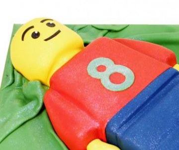 Lego man taart