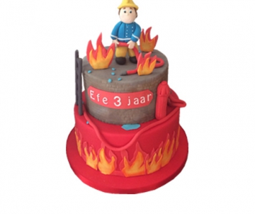 Brandweerman Sam 3D taart