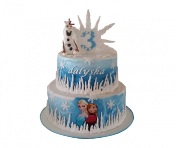 Frozen Olaf 3D taart