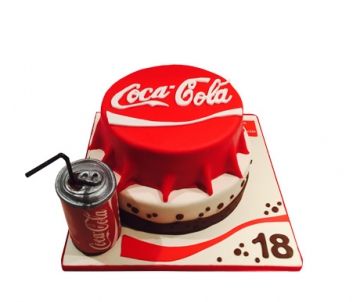 Coca Cola 3D taart